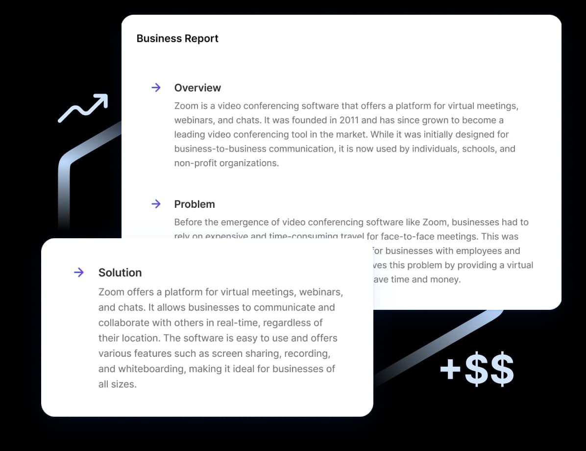 Generate In-Depth Business & Product Research Reports