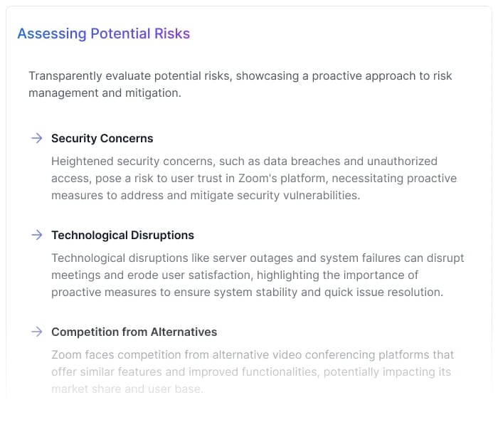 Assessing Potential Risks