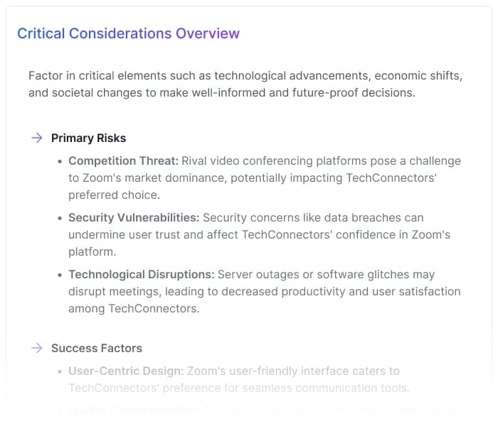 Critical Considerations Overview