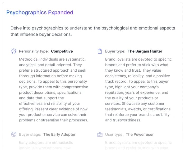 Psychographics Expanded