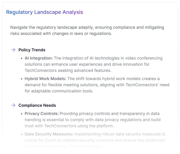 Regulatory Landscape Analysis