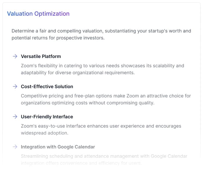 Valuation Optimization