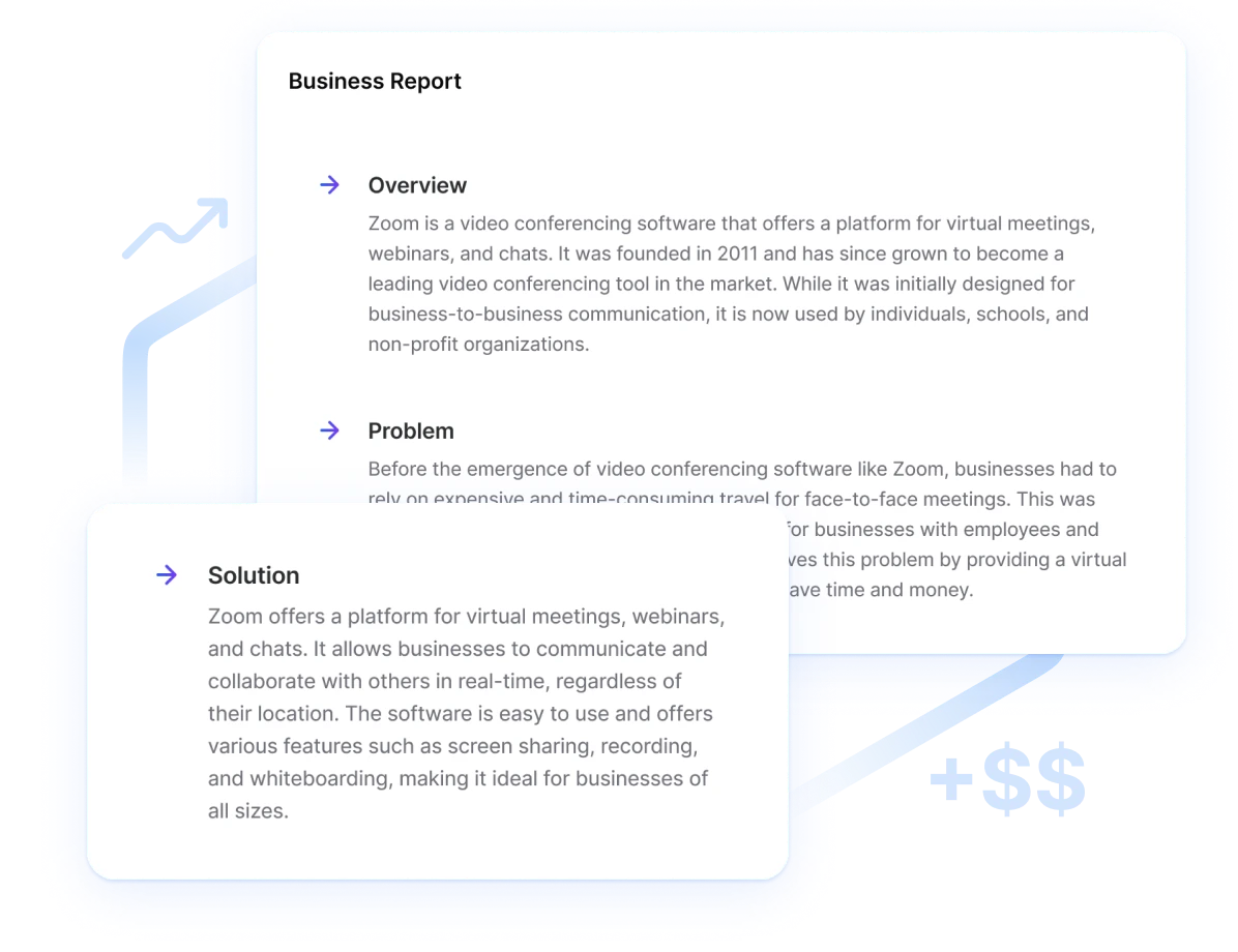 Generate In-Depth Business & Product Research Reports